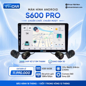 MÀN HÌNH ANDROID VINCAR S600 PRO