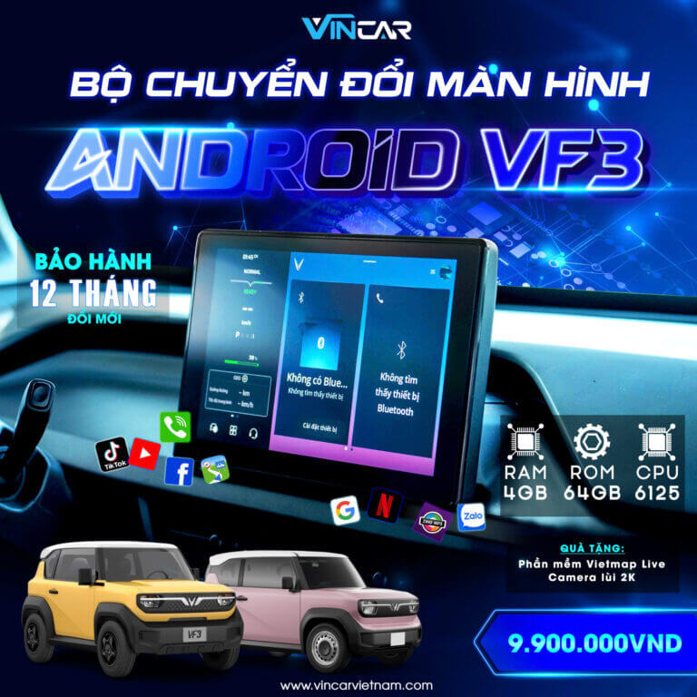 Các dòng xe tương thích với Android Box Vincar