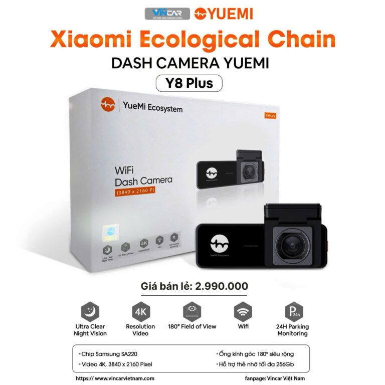 Ghi hình video 2K / 4K từ camera hành trình Yuemi tại Vincar