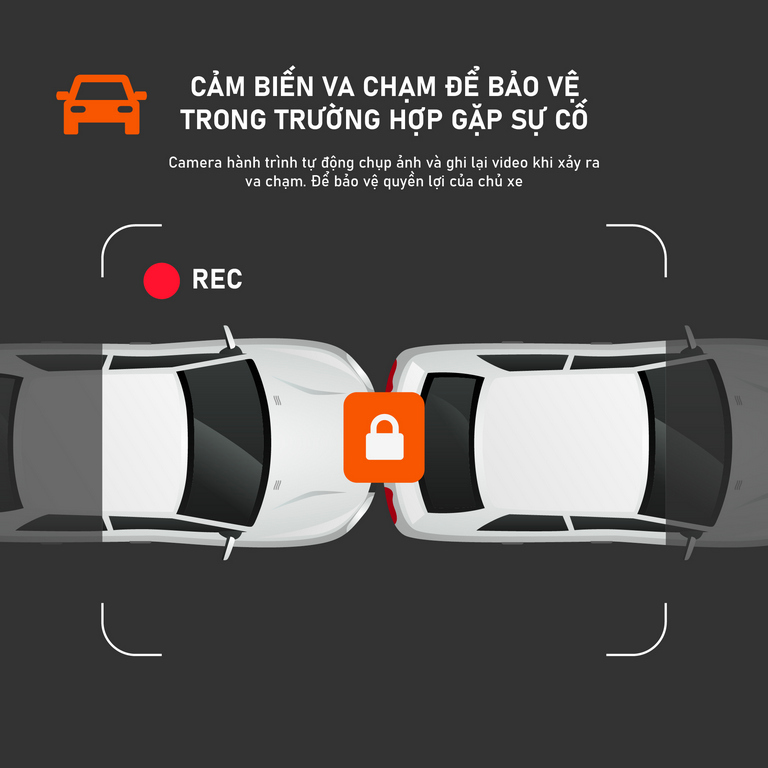 Cảnh báo va chạm, lệch làn từ camera hành trình Vincar