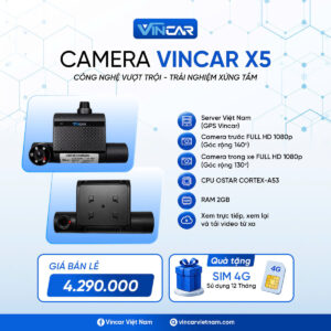 CAMERA GIÁM SÁT HÀNH TRÌNH VINCAR X5